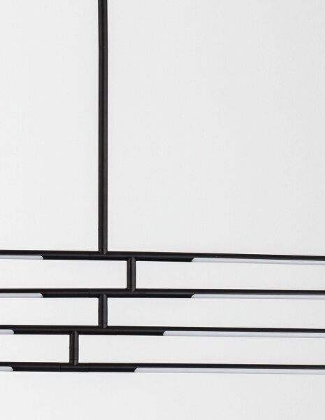 LED Deckenleuchte dimmbar Schwarz 84 x 80 cm schwenkbar