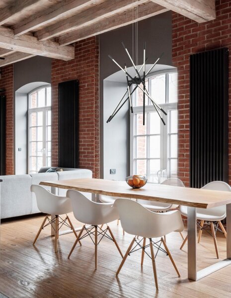 LED Pendelleuchte Ø 85 cm dimmbar Schwarz höhenverstellbar