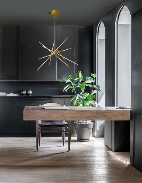 LED Hängelampe in Gold Ø 85 cm dimmbar Design Metall 5397 lm