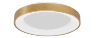 LED Deckenlampe rund &Oslash; 60 cm in Gold geb&uuml;rstet dimmbar flach