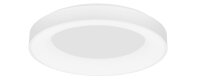 LED Deckenleuchte dimmbar Wei&szlig; &Oslash; 60 cm rund warmwei&szlig; flach