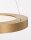 LED Kronleuchter Ø 60 cm dimmbar in Gold gebürstet Ring