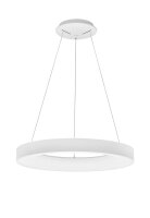Runder LED Kronleuchter &Oslash; 60 cm Wei&szlig; dimmbar...