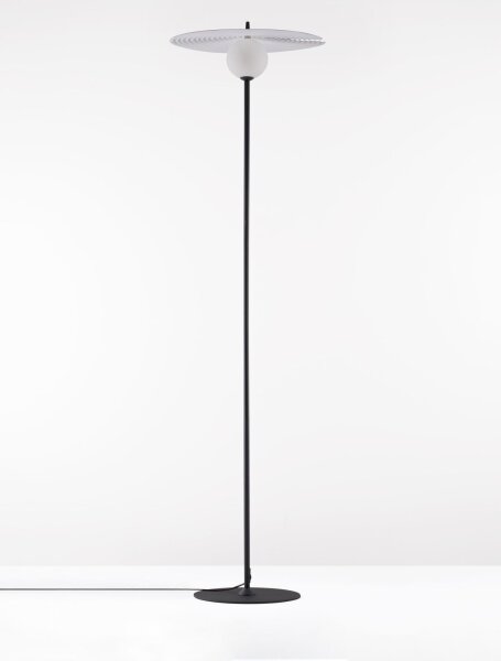 Stehlampe G9 162 cm Weiß Schwarz schwenkbar PIERCE Aluminium