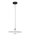 Hängelampe Schwarz Weiß Ø 30 cm G9 rund PIERCE Aluminium