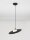 Hängelampe Schwarz Weiß Ø 30 cm G9 rund PIERCE Aluminium