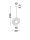 Hängelampe Schwarz Weiß Ø 30 cm G9 rund PIERCE Aluminium
