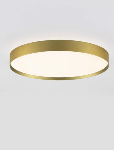 LED Deckenleuchte in Gold Ø 50 cm dimmbar rund CCT flach