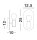Wandlampe E27 25 cm hoch in Gold Metall POSEY Modern