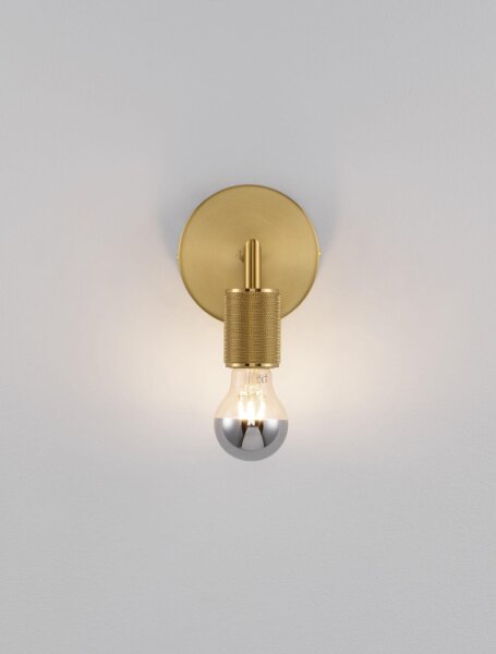 Wandleuchte in Gold 15,5 cm hoch E27 Metall POSEY Modern