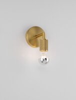 Wandleuchte in Gold 15,5 cm hoch E27 Metall POSEY Modern