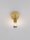 Wandleuchte in Gold 15,5 cm hoch E27 Metall POSEY Modern