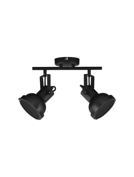 Deckenstrahler Metall GU10 Schwarz 28 cm lang schwenkbar