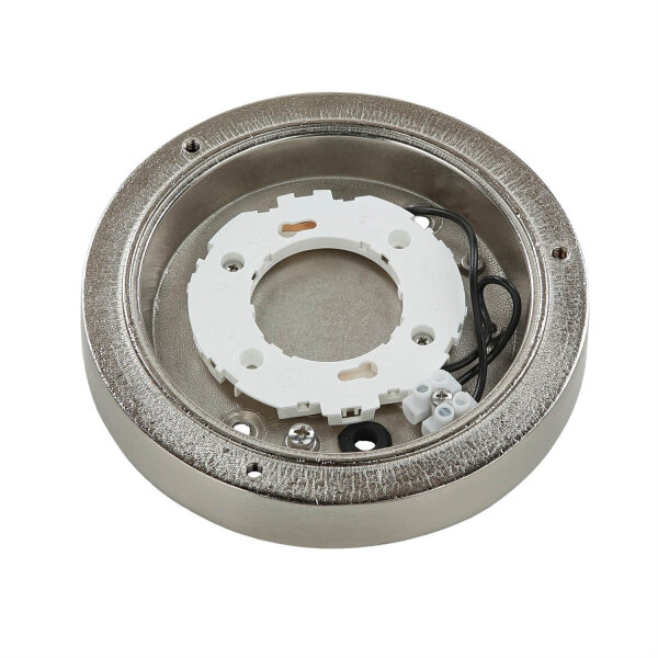 Lampe dextérieur maritime en laiton nickelé Ø14cm AGIA