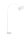 Bogenlampe E27 180 cm Weiß schwenkbar Stoffschirm QUINCY