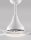 LED Deckenlampe mit Ventilator Ø 122 cm Weiß Glas Metall