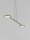LED Pendelleuchte 100 cm lang Schwarz dimmbar Metall Modern