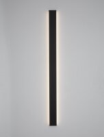 LED Wandlampe Up Down 120 cm breit Schwarz Minimalistisch
