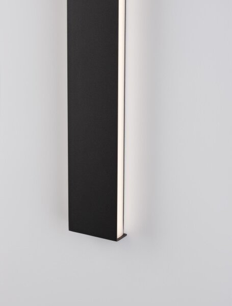 LED Wandleuchte Schwarz 60 cm breit Minimalistisch Up Down
