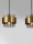 Pendelleuchte 110 cm lang E27 in Schwarz Grau Gold 4 flammig