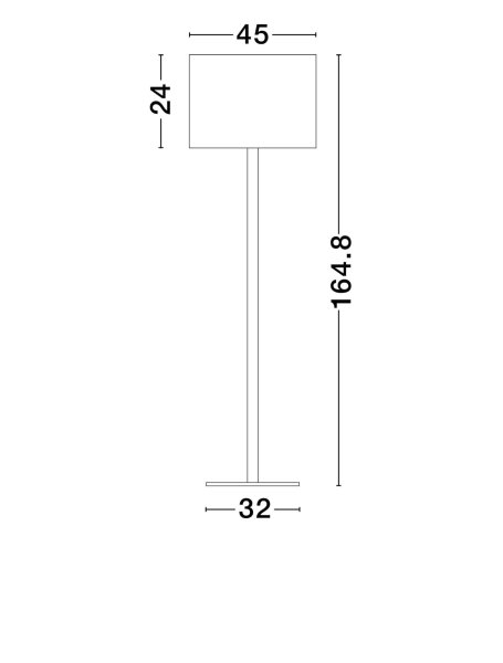 Stehleuchte Weiß Stoffschirm E27 165 cm Fußschalter Modern