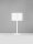 Tischlampe Weiß Stoffschirm E27 58 cm Kabelschalter Modern