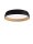 LED Deckenlampe rund Ø 60 cm Schwarz dimmbar warmweiß REMY