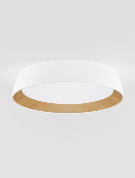LED Deckenleuchte Weiß Ø 45 cm dimmbar rund warmweiß REMY