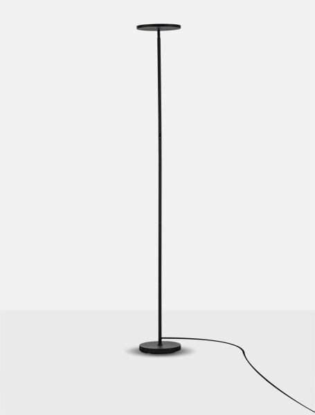 LED Stehleuchte Schwarz 181 cm dimmbar schwenkbar warmweiß