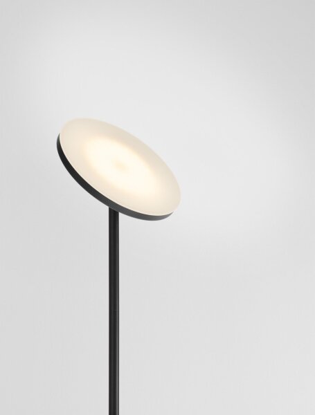 LED Stehleuchte Schwarz 181 cm dimmbar schwenkbar warmweiß