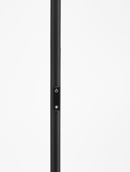 Moderne LED Stehleuchte Schwarz 174 cm schwenkbar warmweiß