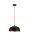 Pendelleuchte E27 Ø 35 cm in Schwarz Gold höhenverstellbar