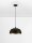 Pendelleuchte E27 Ø 35 cm in Schwarz Gold höhenverstellbar