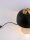 Tischlampe Retro in Schwarz Gold 28 cm E27 ROCCO Aluminium