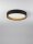 LED Deckenlampe rund Ø 45 cm Schwarz Natur dimmbar Holz