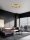 LED Deckenlampe Ring 80 cm lang in Bronze dimmbar warmweiß