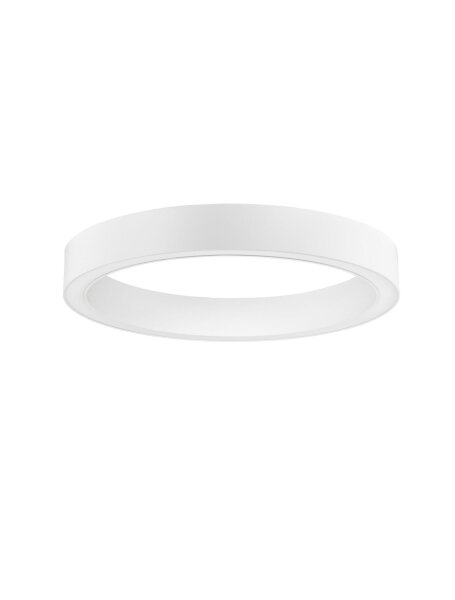 LED Deckenleuchte dimmbar Weiß 60 cm lang Ring warmweiß