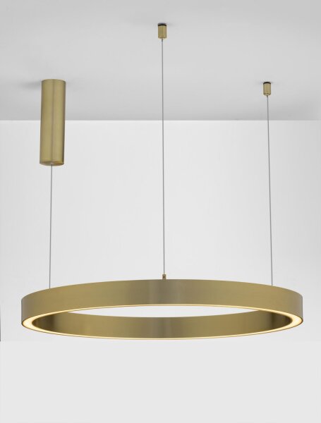 LED Kronleuchter Ø 80 cm dimmbar in Bronze höhenverstellbar
