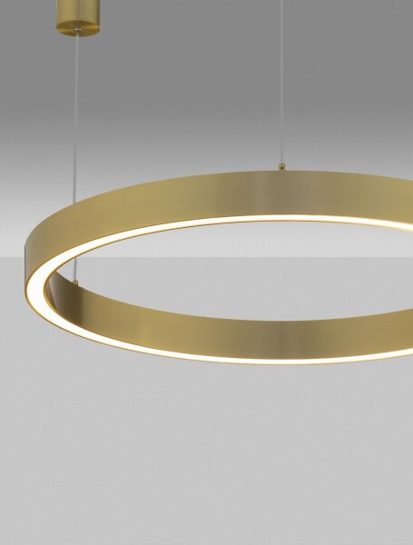 LED Kronleuchter Ø 80 cm dimmbar in Bronze höhenverstellbar