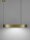 LED Pendelleuchte Ring in Bronze Ø 60 cm dimmbar warmweiß