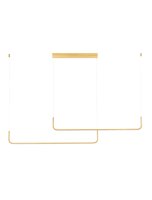 LED Hängelampe in Gold 150 cm lang dimmbar 2 flammig...