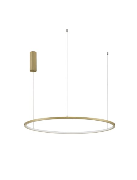 LED Pendelleuchte Ring Ø 80 cm in Gold dimmbar warmweiß