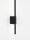 LED Wandlampe 60 cm hoch Schwarz warmweiß RUFUS Aluminium