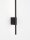 LED Wandlampe 60 cm hoch Schwarz warmweiß RUFUS Aluminium