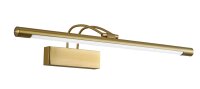 LED Wandlampe Jugendstil 58 cm breit in Antik Messing 720 lm