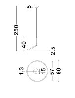 LED Kronleuchter Ring Ø 60 cm Schwarz dimmbar Up...