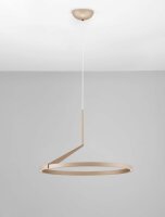 LED Hängelampe Ring Ø 60 cm Braun dimmbar...