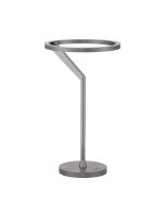 LED Tischlampe in Nickel 38 cm Touch Dimmer Farbwechsel