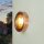 Lampe dextérieur ronde en cuivre en laiton G9 Ø14cm
