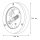 Lampe dextérieur ronde en cuivre en laiton G9 Ø14cm